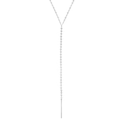 Sterling Silver Bar Charm Fancy Necklace, 24"