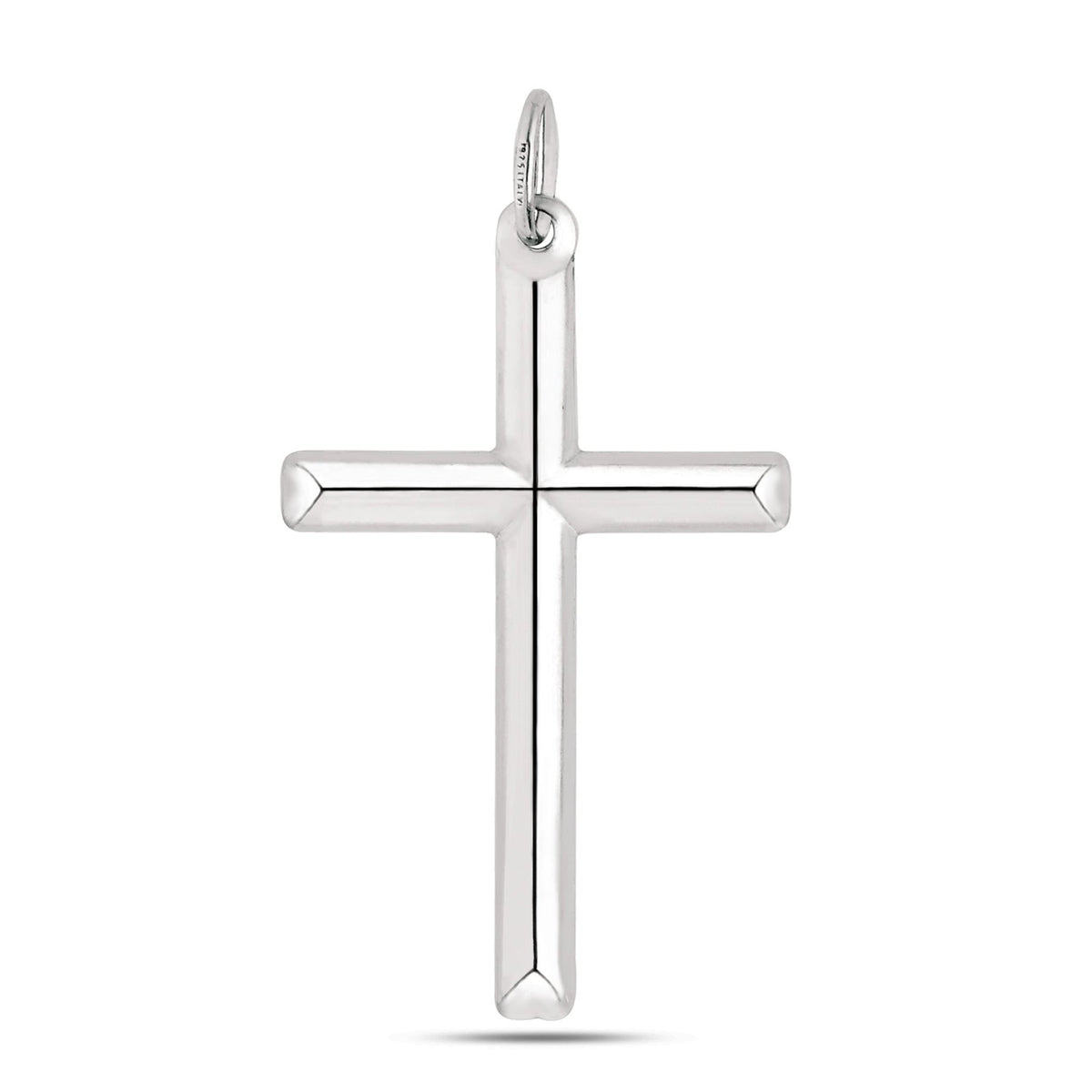 Sterling Silver Cross Pendant, 15 x 30 mm - JewelryAffairs