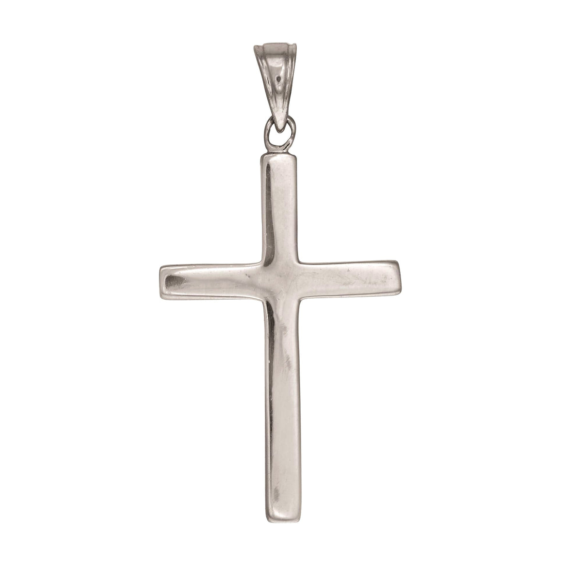 Sterling Silver Cross Pendant, 17 x 36 mm