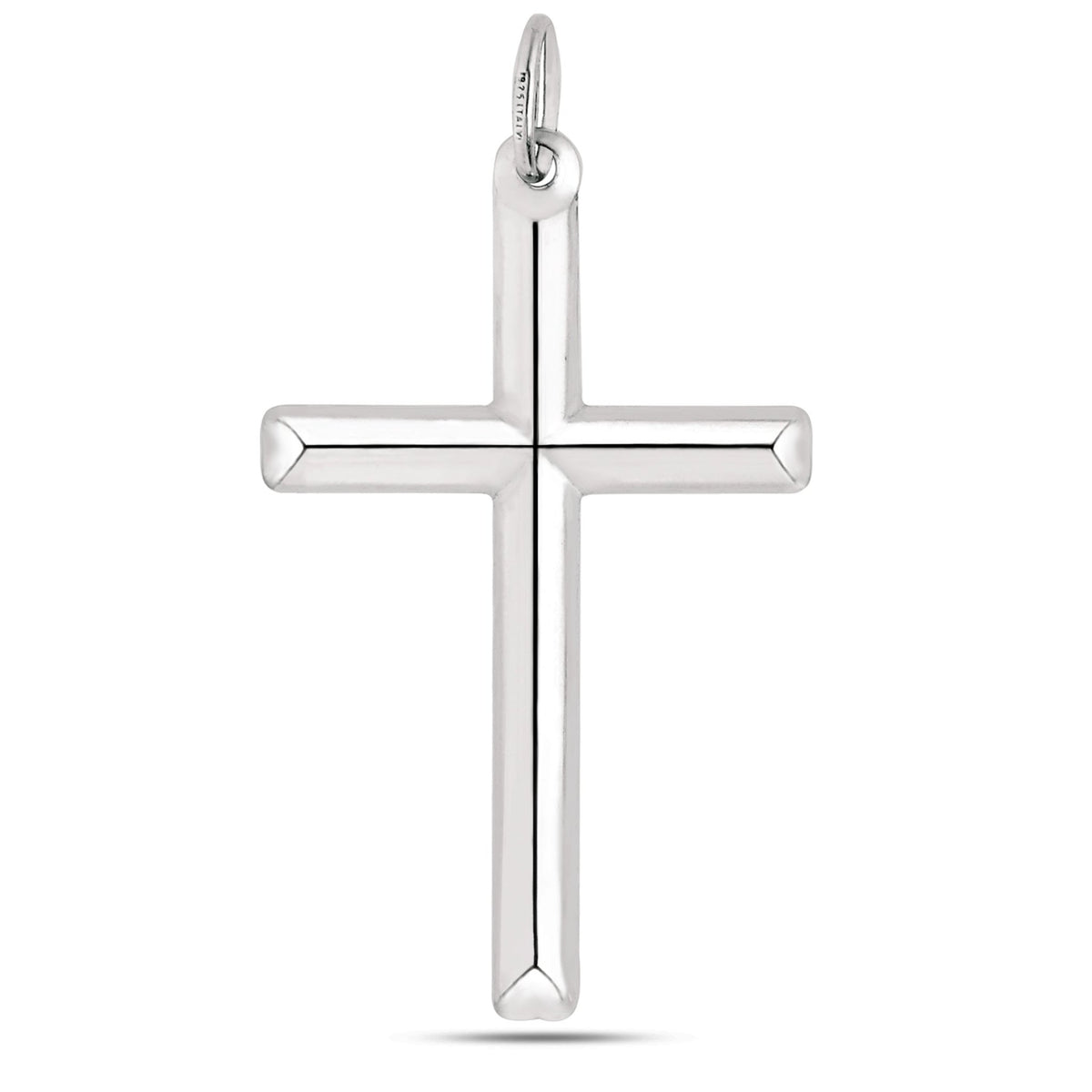 Sterling Silver Cross Pendant, 25 x 45 mm - JewelryAffairs