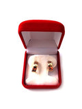 14k Yellow Gold Snuggable Huggie Earrings, Diameter 15mm