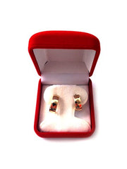 14k gult guld Snuggable Huggie örhängen, diameter 15 mm fina designersmycken för män och kvinnor