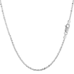 10 k vitguld Sparkle Chain Armband, 1,5 mm, 10" fina designersmycken för män och kvinnor