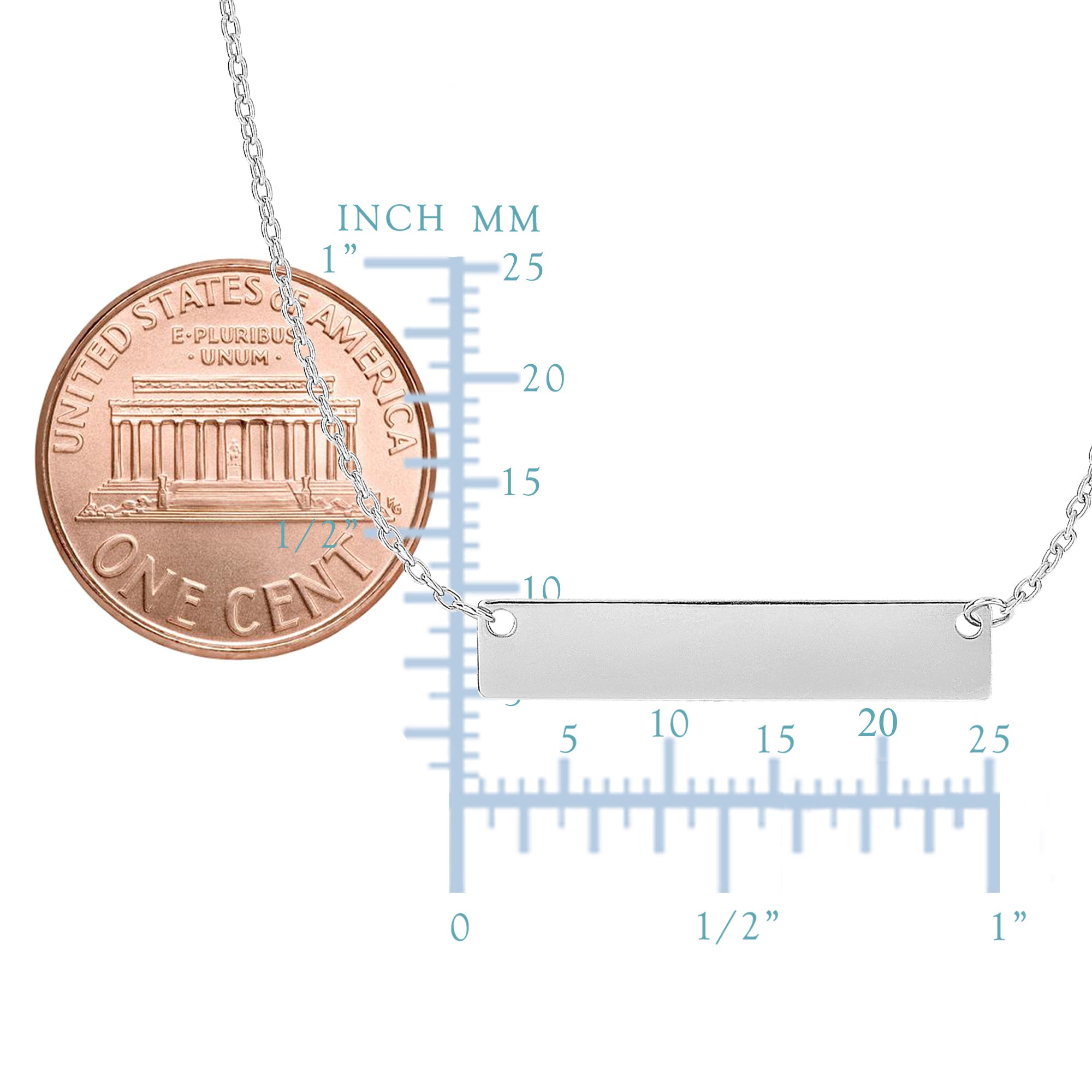 14k guldgraverbart barhängehalsband, 18" fina designersmycken för män och kvinnor