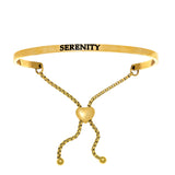 Intuitions Stainless Steel SERENITY Diamond Accent Adjustable Bracelet