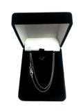 Sterling Silver Rhodium Plated Rolo Chain Necklace, 1.4mm