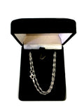 Sterling Silver Rhodium Plated Singapore Chain Necklace, 2.0mm